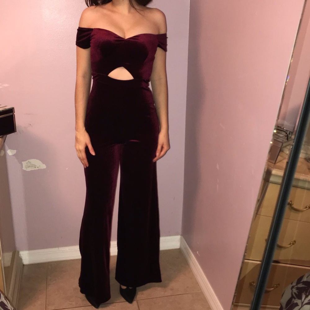 Burgundy Jumpsuit